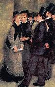 Pierre-Auguste Renoir La sortie de Conservatorie oil painting on canvas